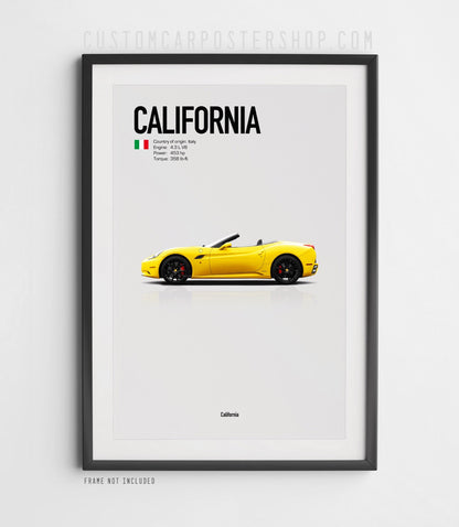 Ferrari California (2009-2014) Poster