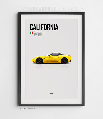Ferrari California (2009-2014) Poster