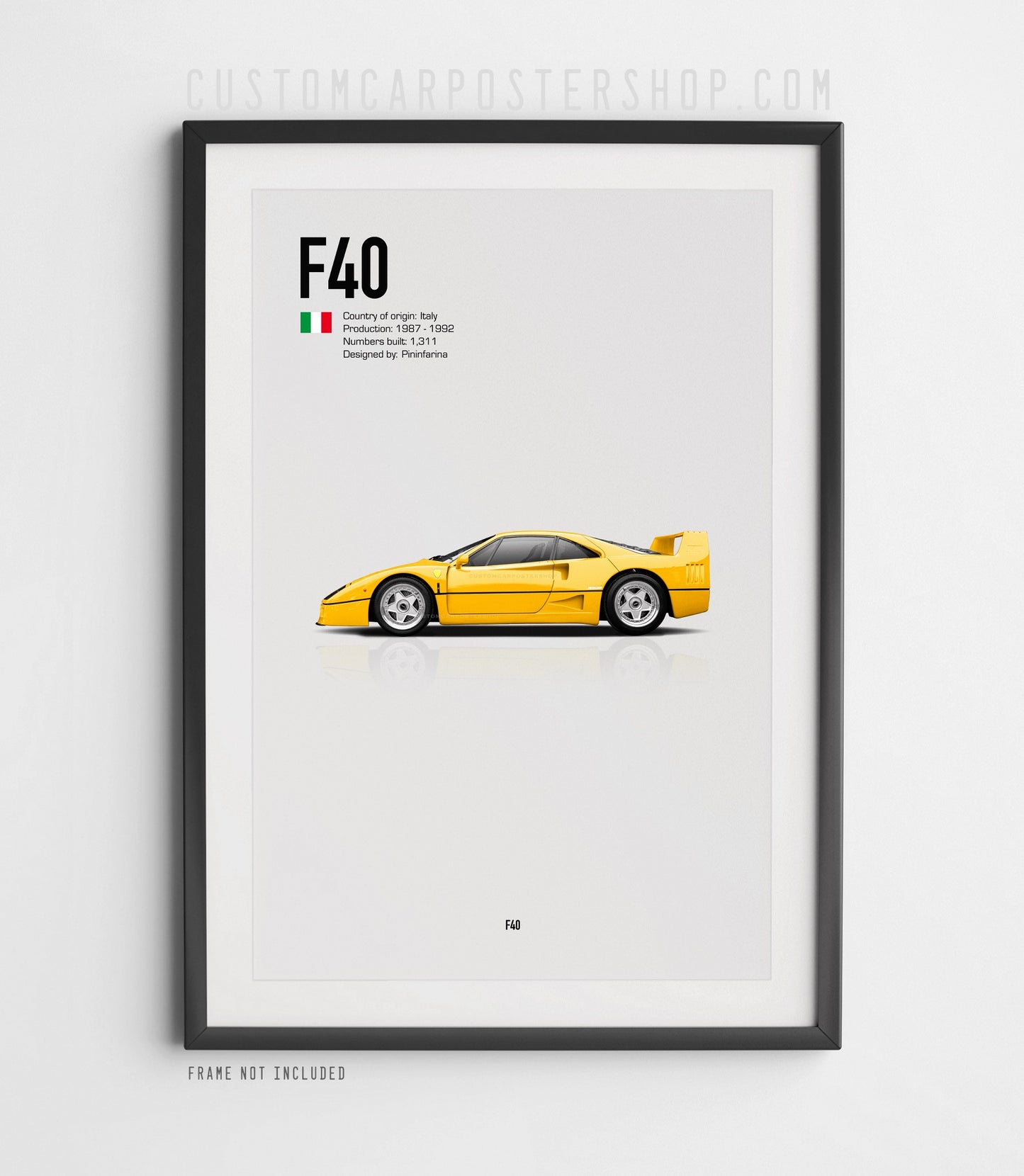 Ferrari F40 Poster