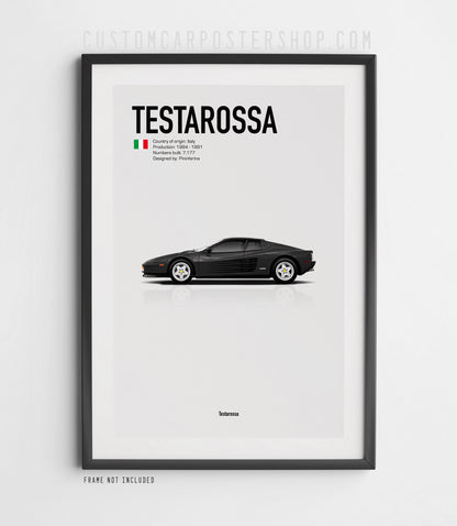 Ferrari Testarossa Poster