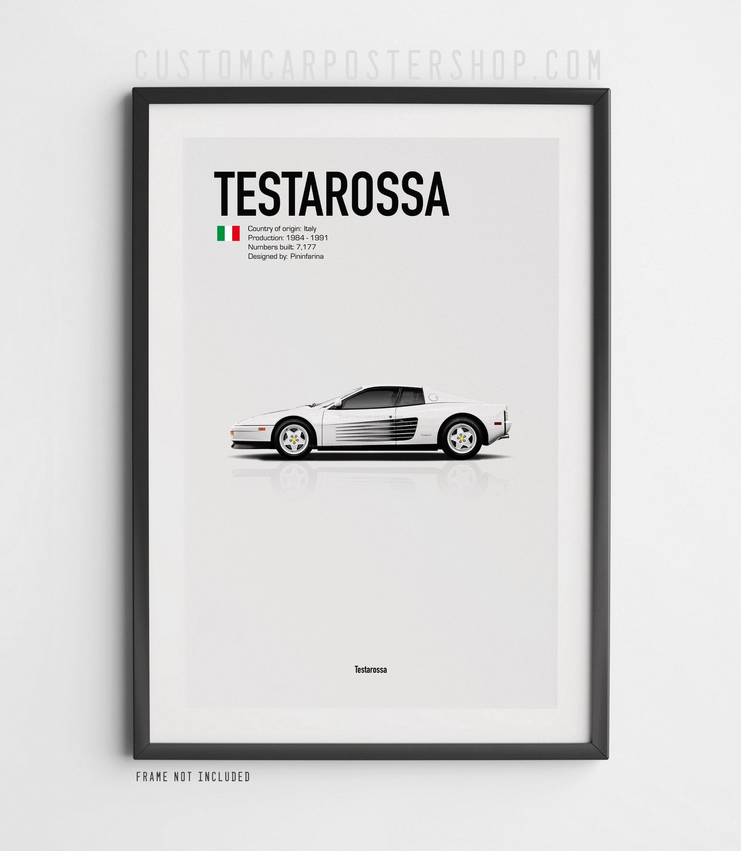 Ferrari Testarossa Poster