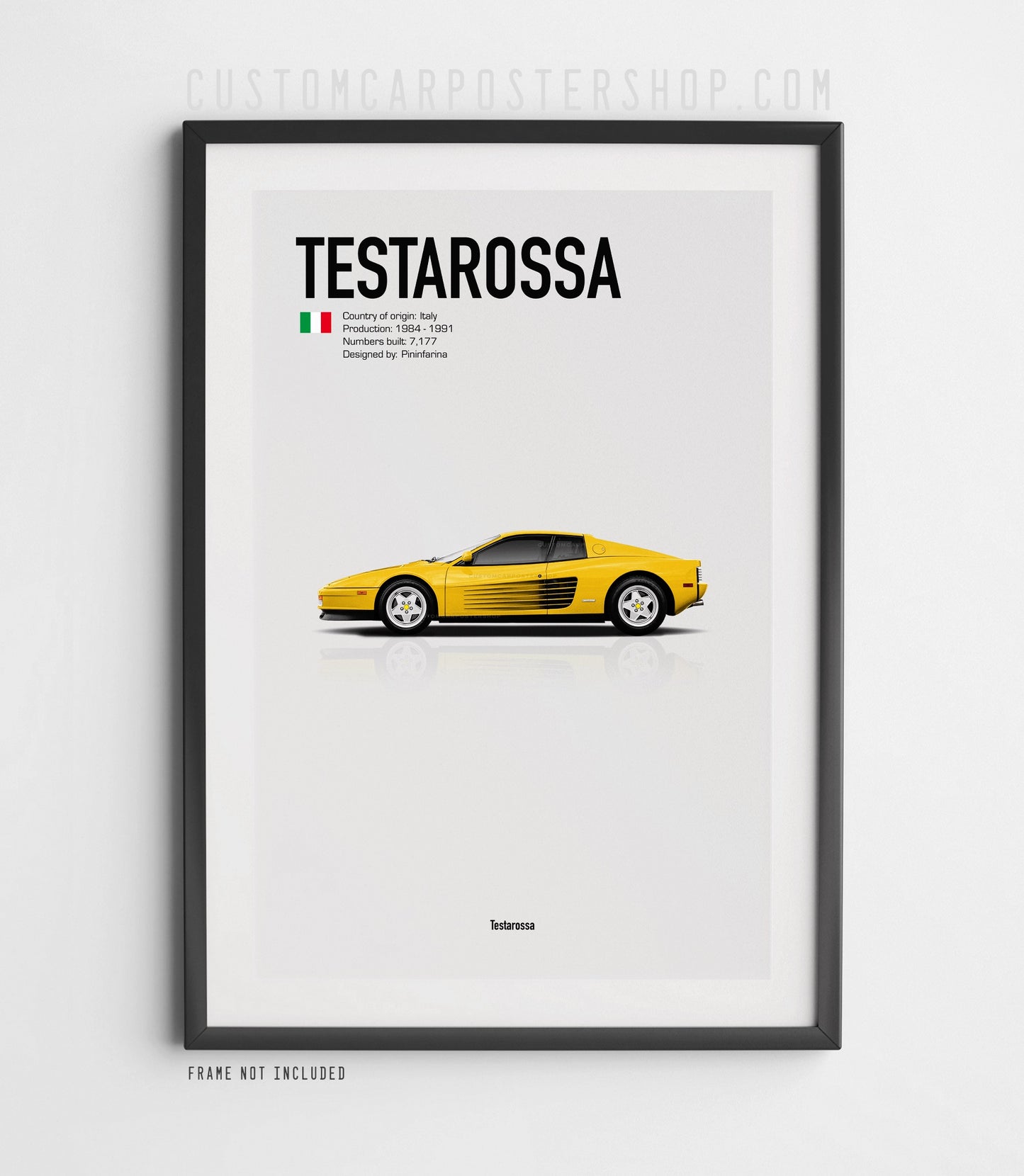 Ferrari Testarossa Poster