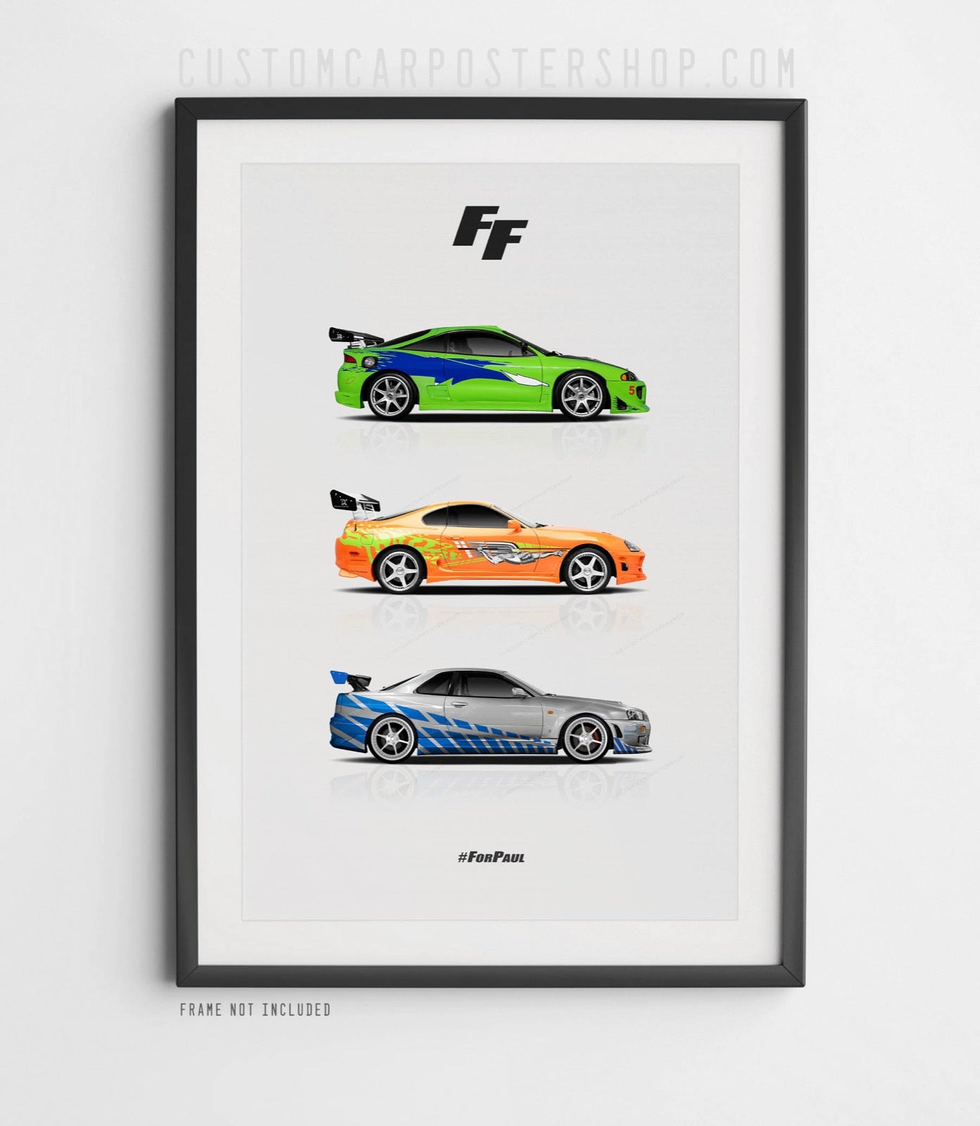 Fast and the Furious Paul Walker Tribute Poster