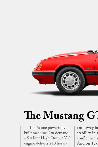 Ford Mustang GT Fox Body Classic Print Ad - And In This Corner