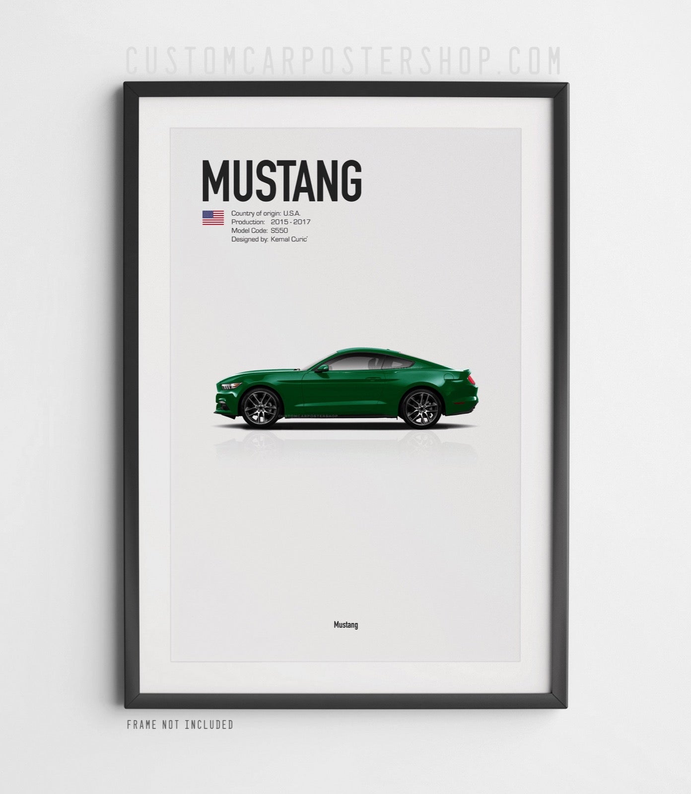 Ford Mustang (2015-2017) 6th Gen Poster