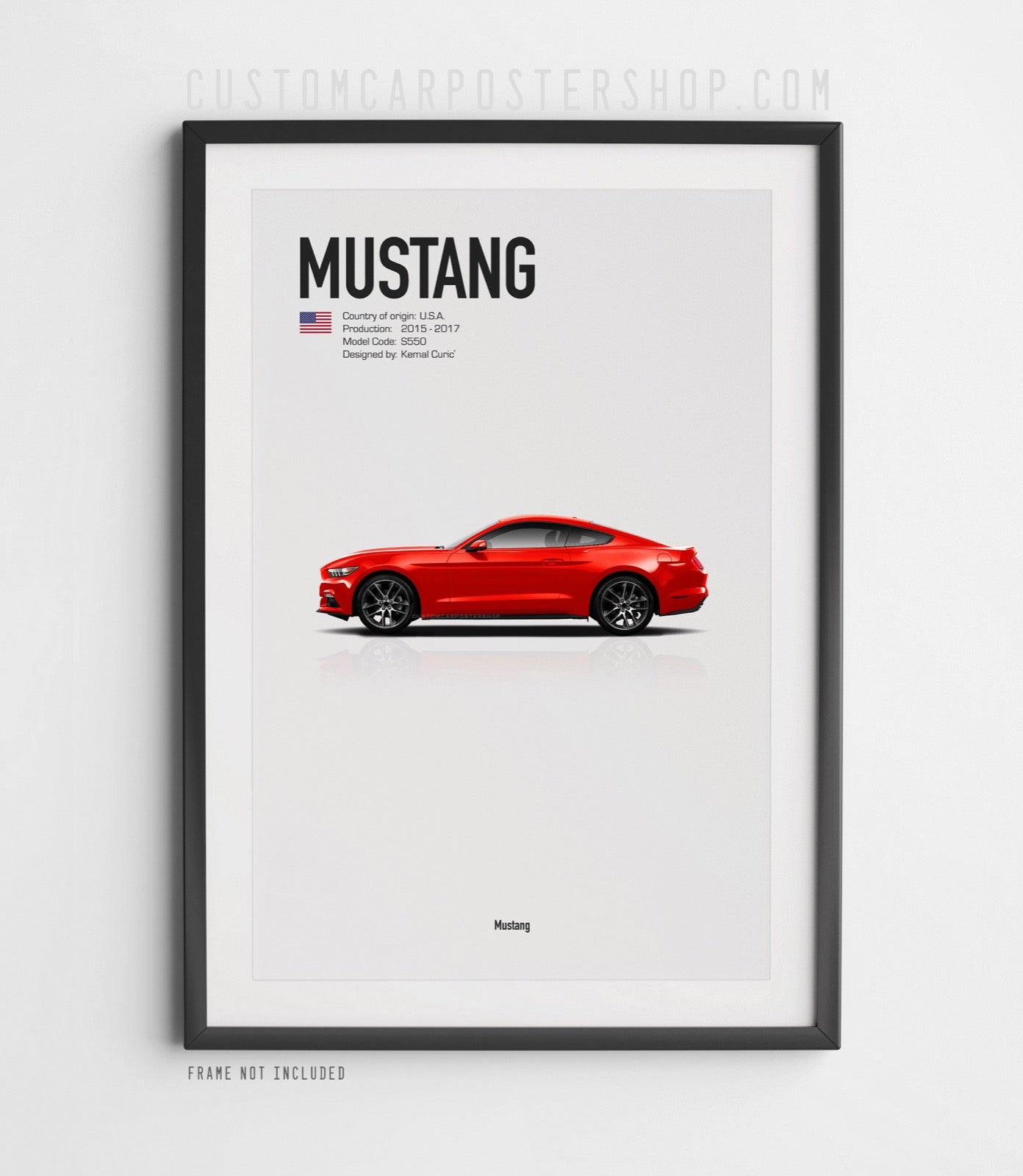 Ford Mustang (2015-2017) 6th Gen Poster