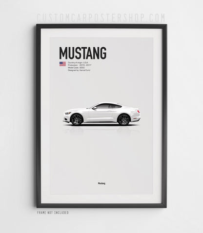 Ford Mustang (2015-2017) 6th Gen Poster