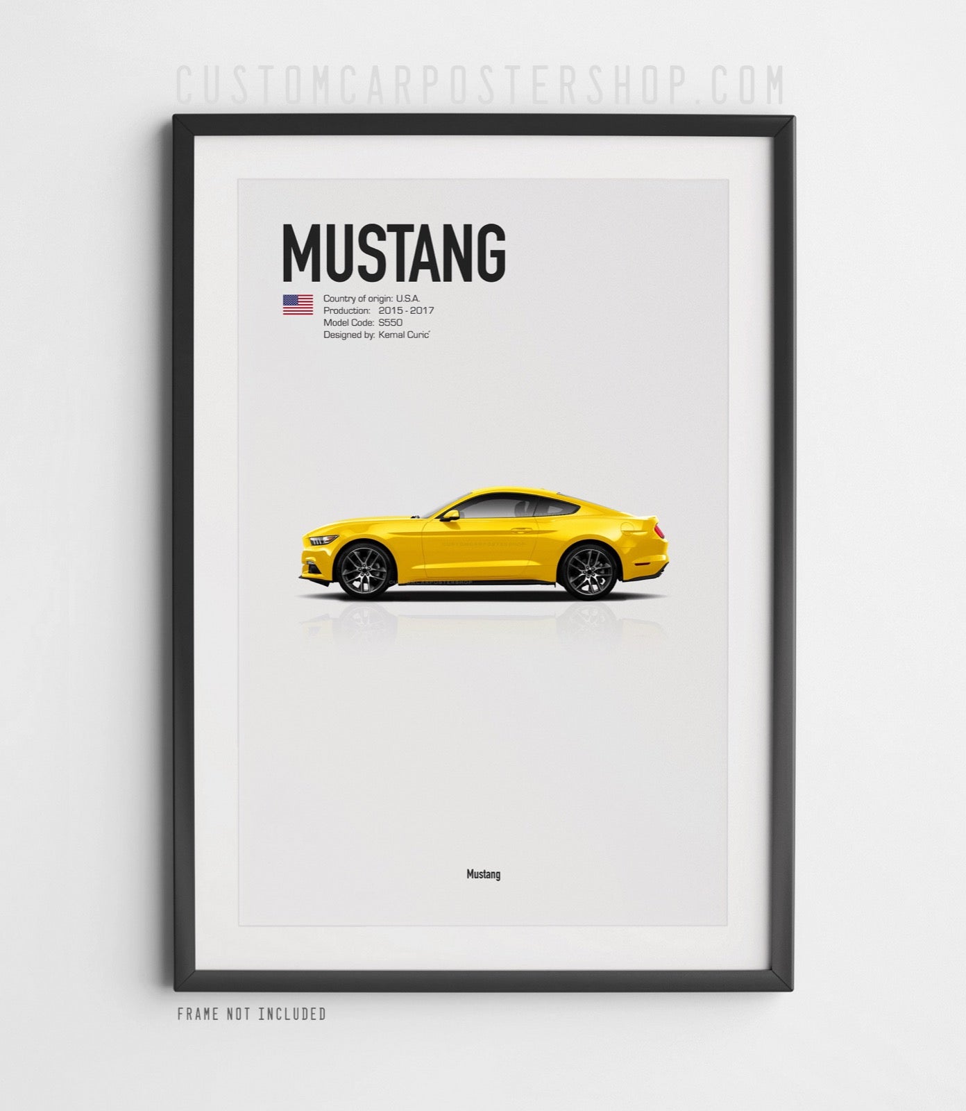 Ford Mustang (2015-2017) 6th Gen Poster