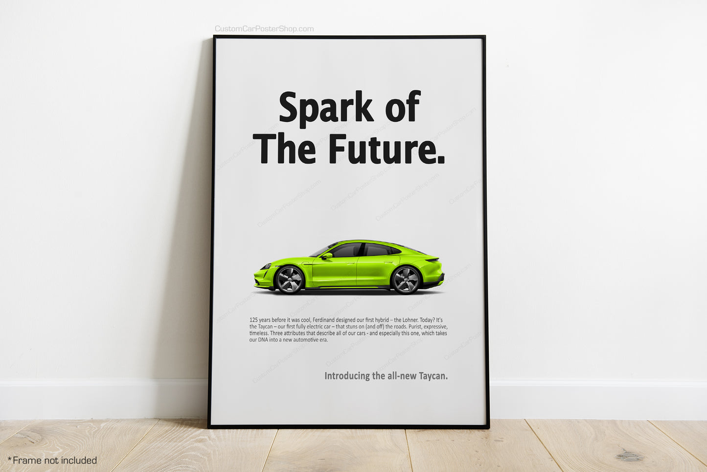 Porsche Taycan Vintage Porsche Ads - Spark of Future