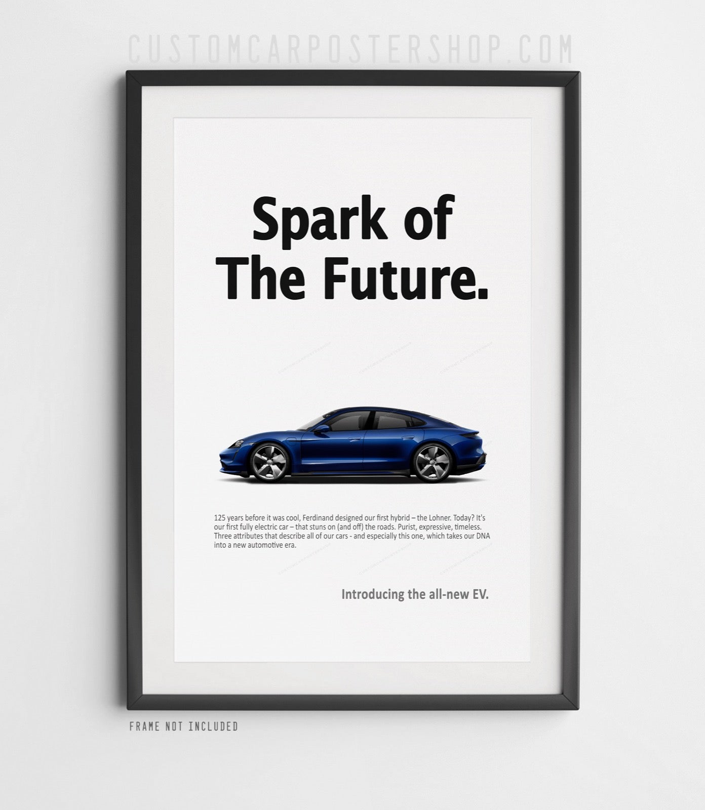 Porsche Taycan Vintage Ad - Spark of Future