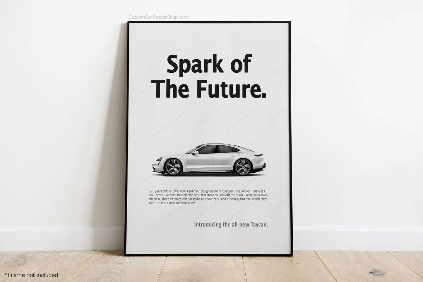 Porsche Taycan Vintage Porsche Ads - Spark of Future