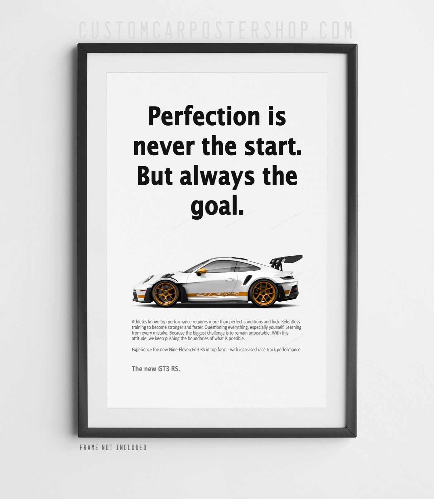 Porsche 911 GT3 RS (992) Vintage Ad - Perfection Goal