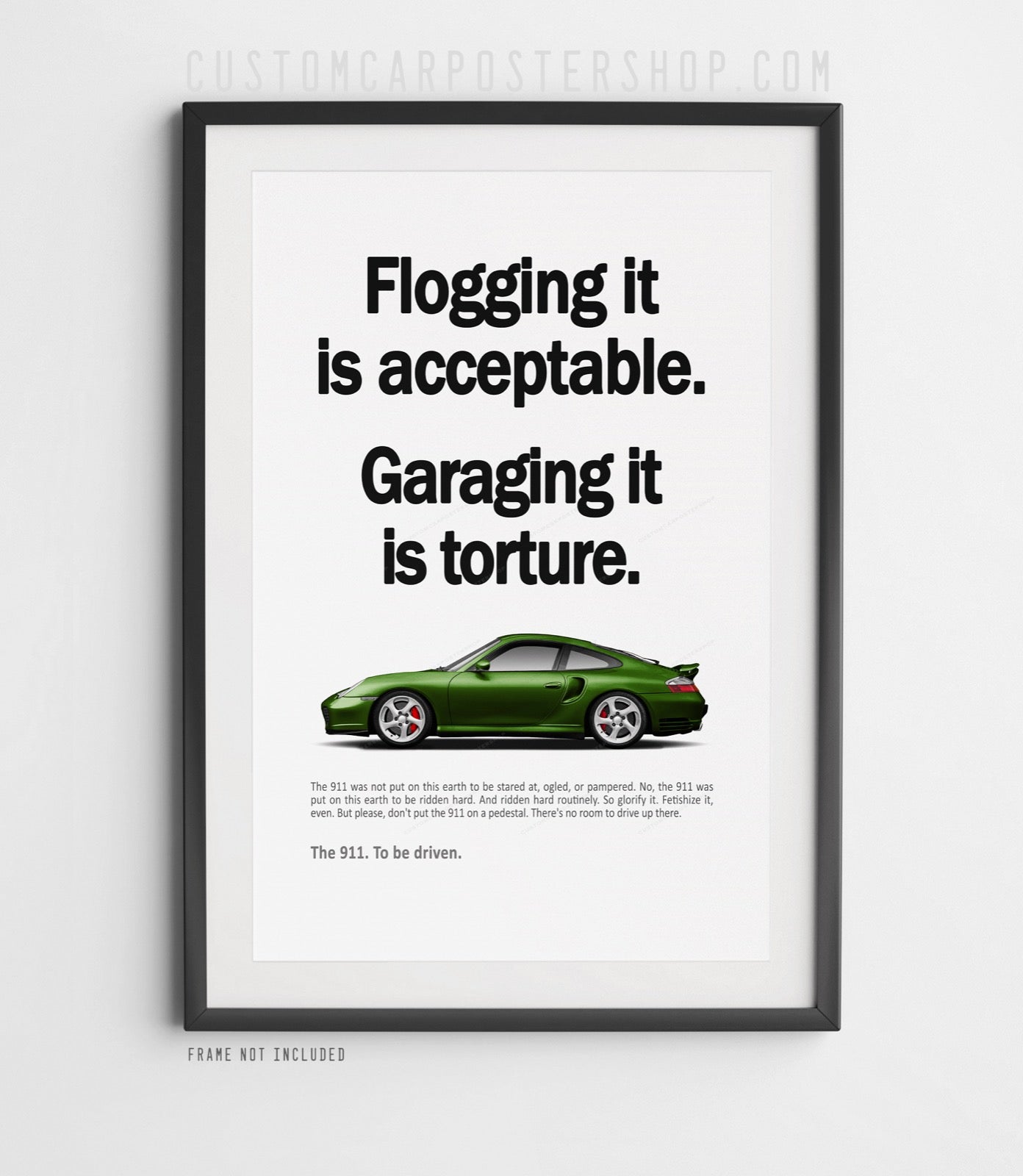 Porsche 911 (996) Turbo Vintage Ad - Garage Torture