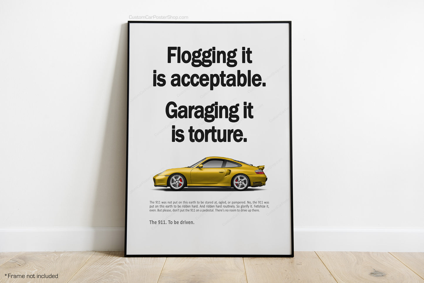 Porsche 911 (996) Turbo Vintage Porsche Ads - Garage Torture