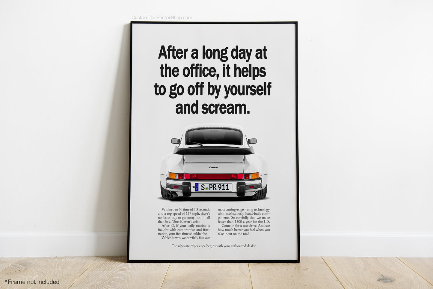 Go off and Scream - Porsche 930 Turbo Vintage Porsche Ads
