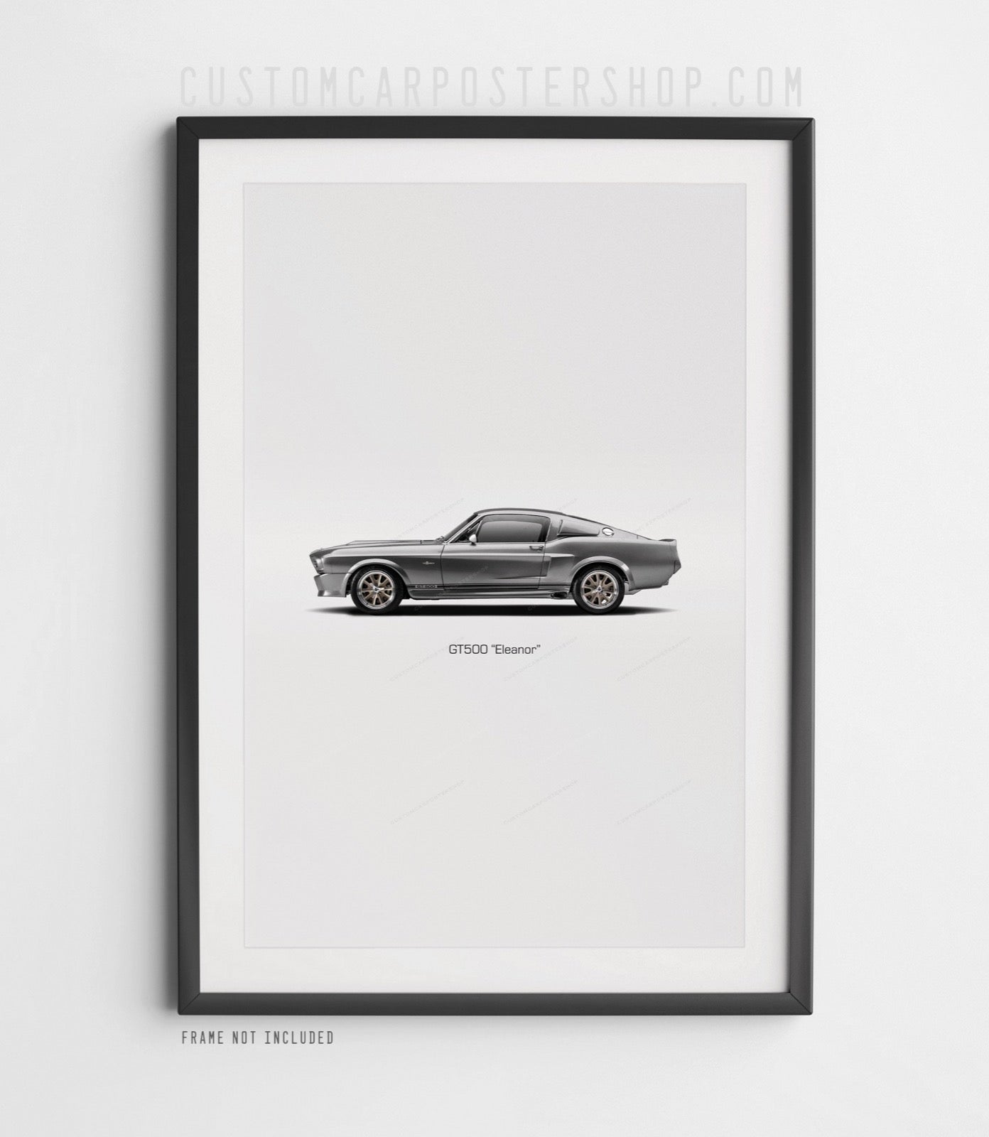 Gone in 60 SECONDS - Ford Shelby GT500 Mustang Poster Framed