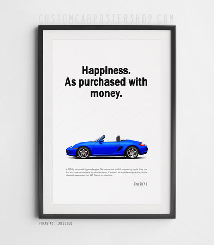 Porsche 987 Boxster S Print Ad - Happiness