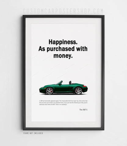 Porsche 987 Boxster S Print Ad - Happiness