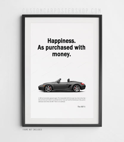 Porsche 987 Boxster S Print Ad - Happiness