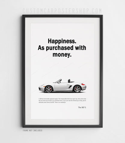 Porsche 987 Boxster S Print Ad - Happiness