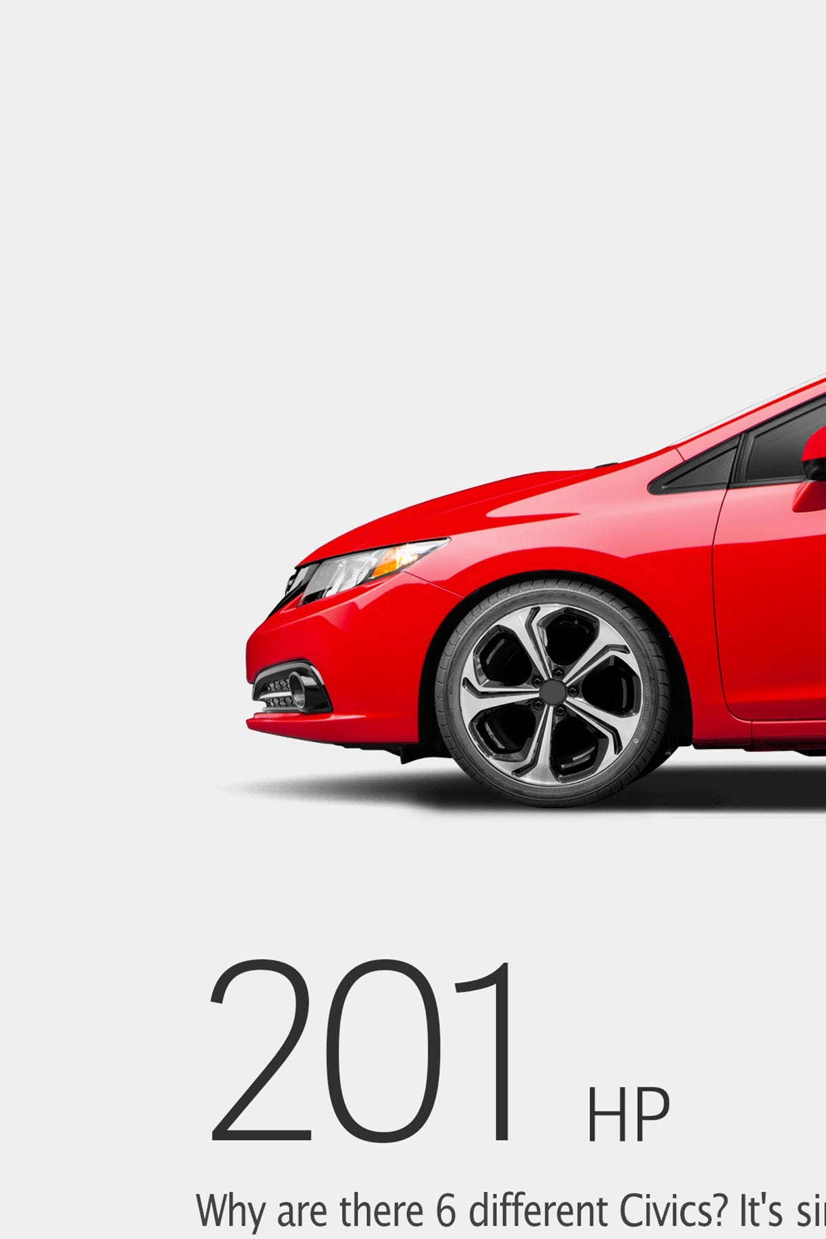 Honda Civic Si (9th Gen) Sedan Print Ad - To Each Their Own