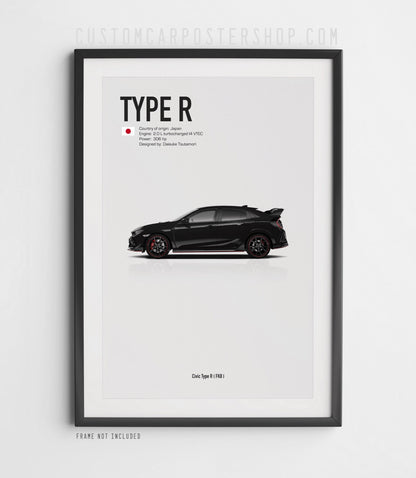 Honda Civic Type R FK8 Poster