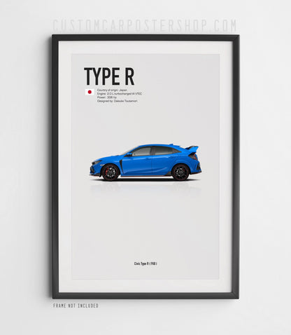 Honda Civic Type R FK8 Poster