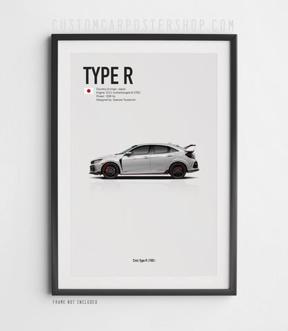 Honda Civic Type R FK8 Poster