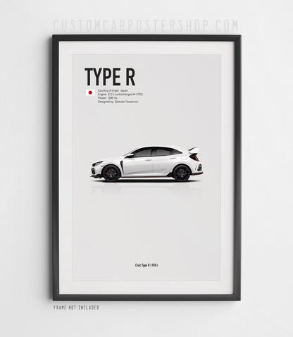 Honda Civic Type R FK8 Poster