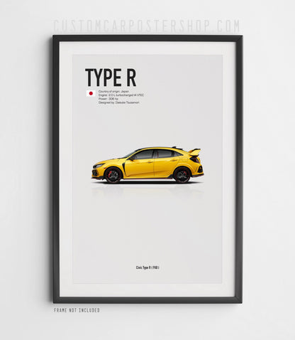 Honda Civic Type R FK8 Poster