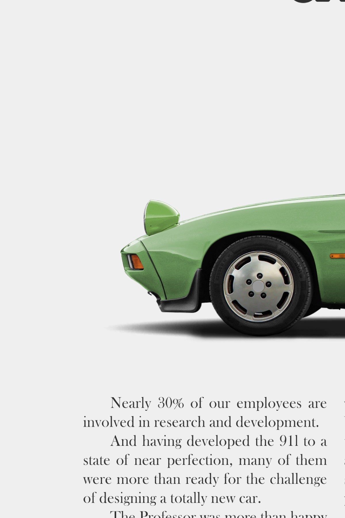 Porsche 928S Classic Ad - How Far We Could Go