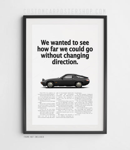 Porsche 928S Classic Ad - How Far We Could Go