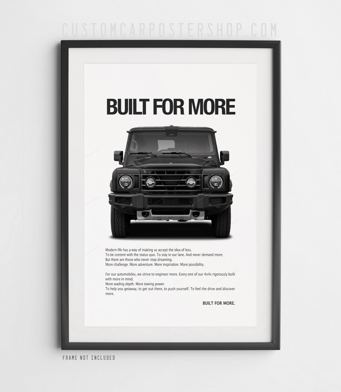 INEOS Grenadier Print Ad - Built for More