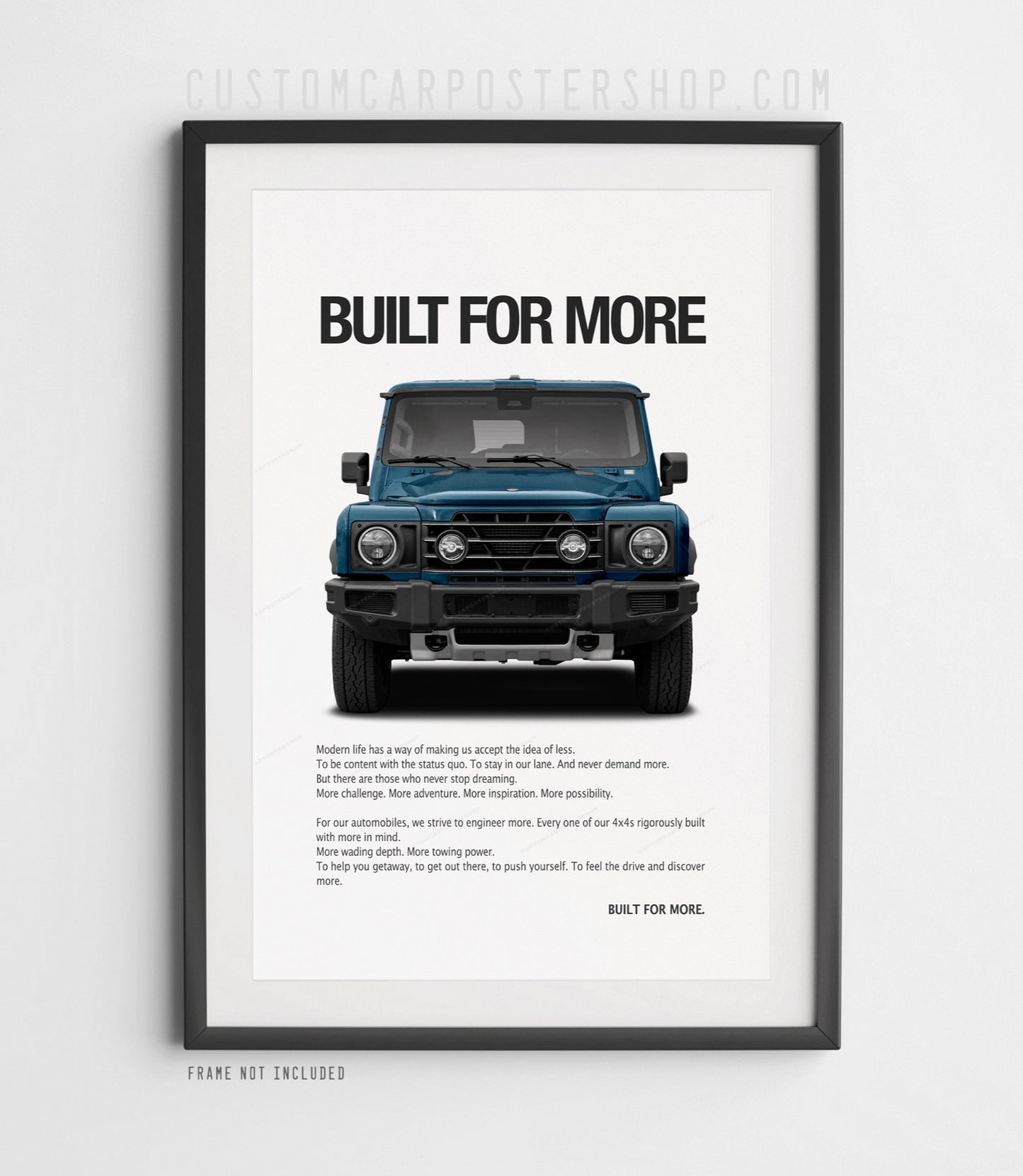 INEOS Grenadier Print Ad - Built for More