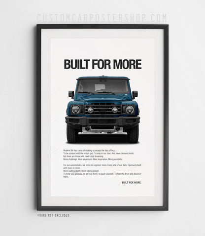 INEOS Grenadier Print Ad - Built for More