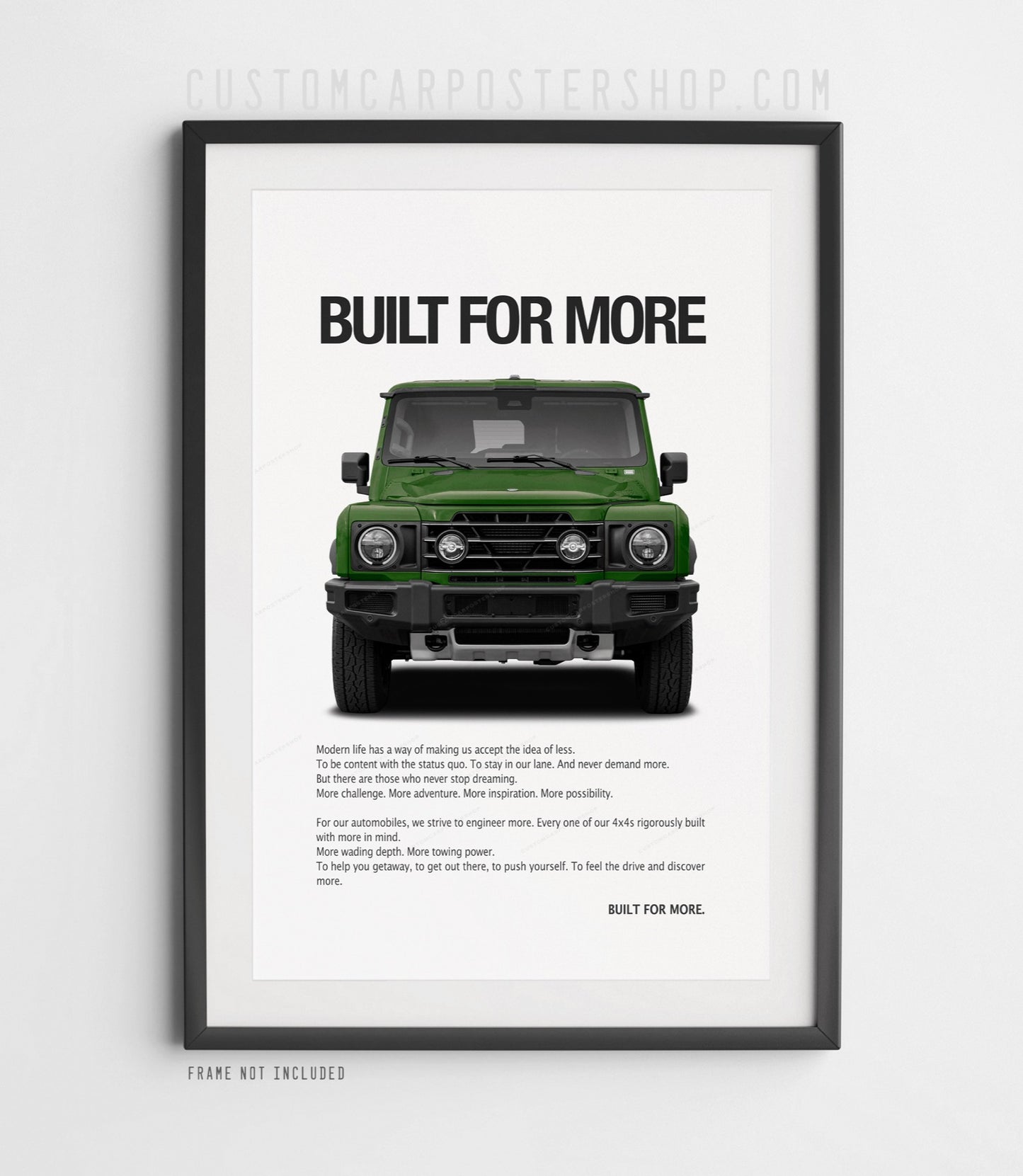 INEOS Grenadier Print Ad - Built for More