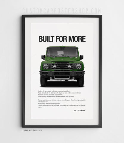 INEOS Grenadier Print Ad - Built for More