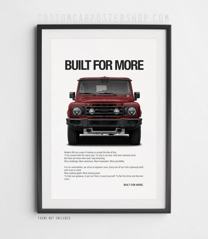 INEOS Grenadier Print Ad - Built for More