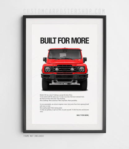 INEOS Grenadier Print Ad - Built for More