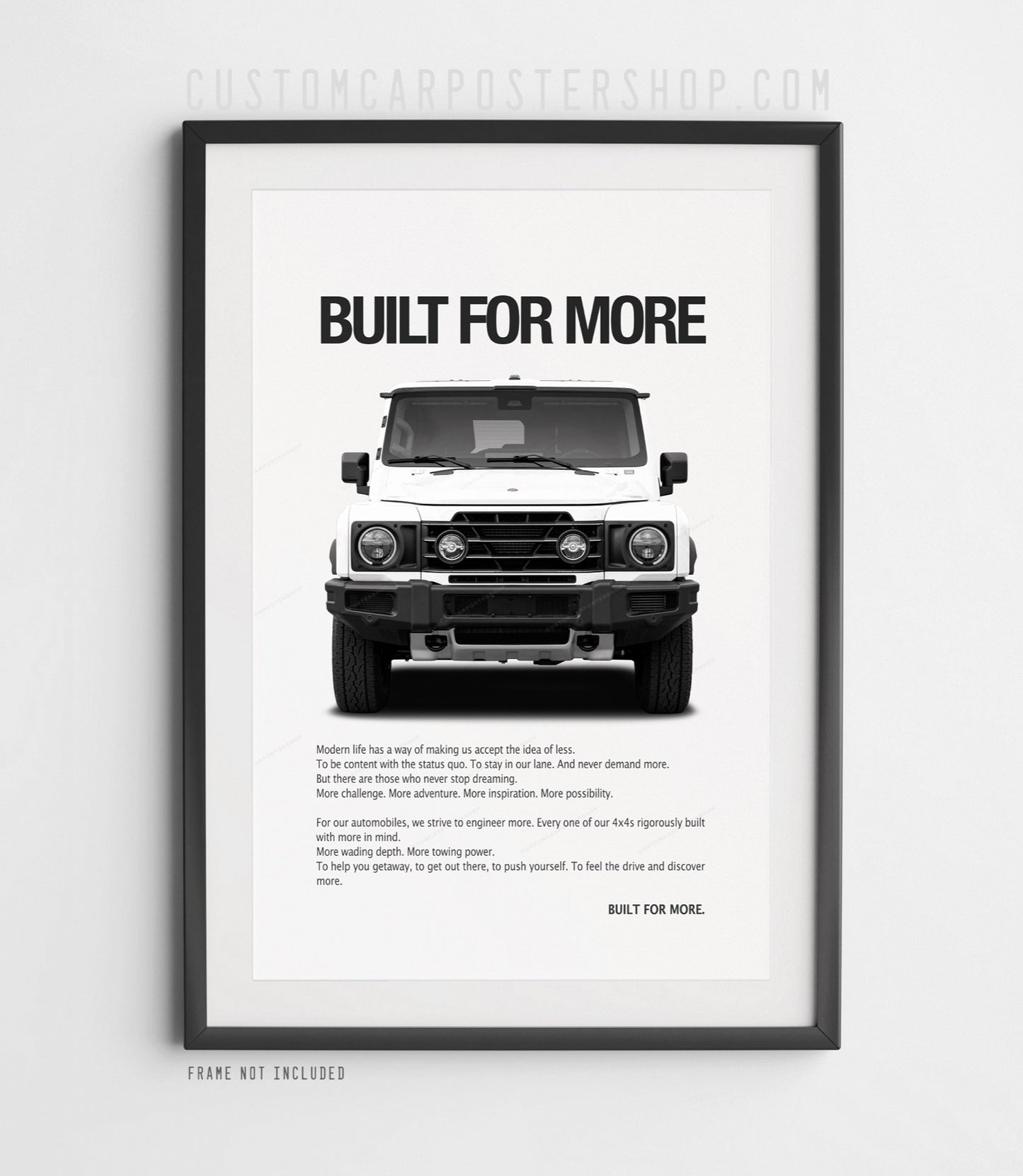 INEOS Grenadier Print Ad - Built for More