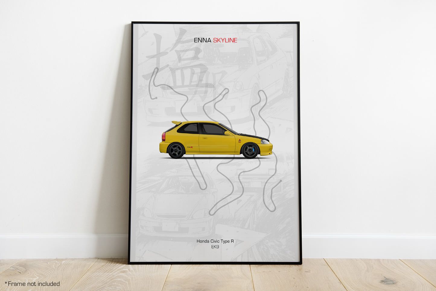Honda Civic Type R EK9 - Initial D Poster