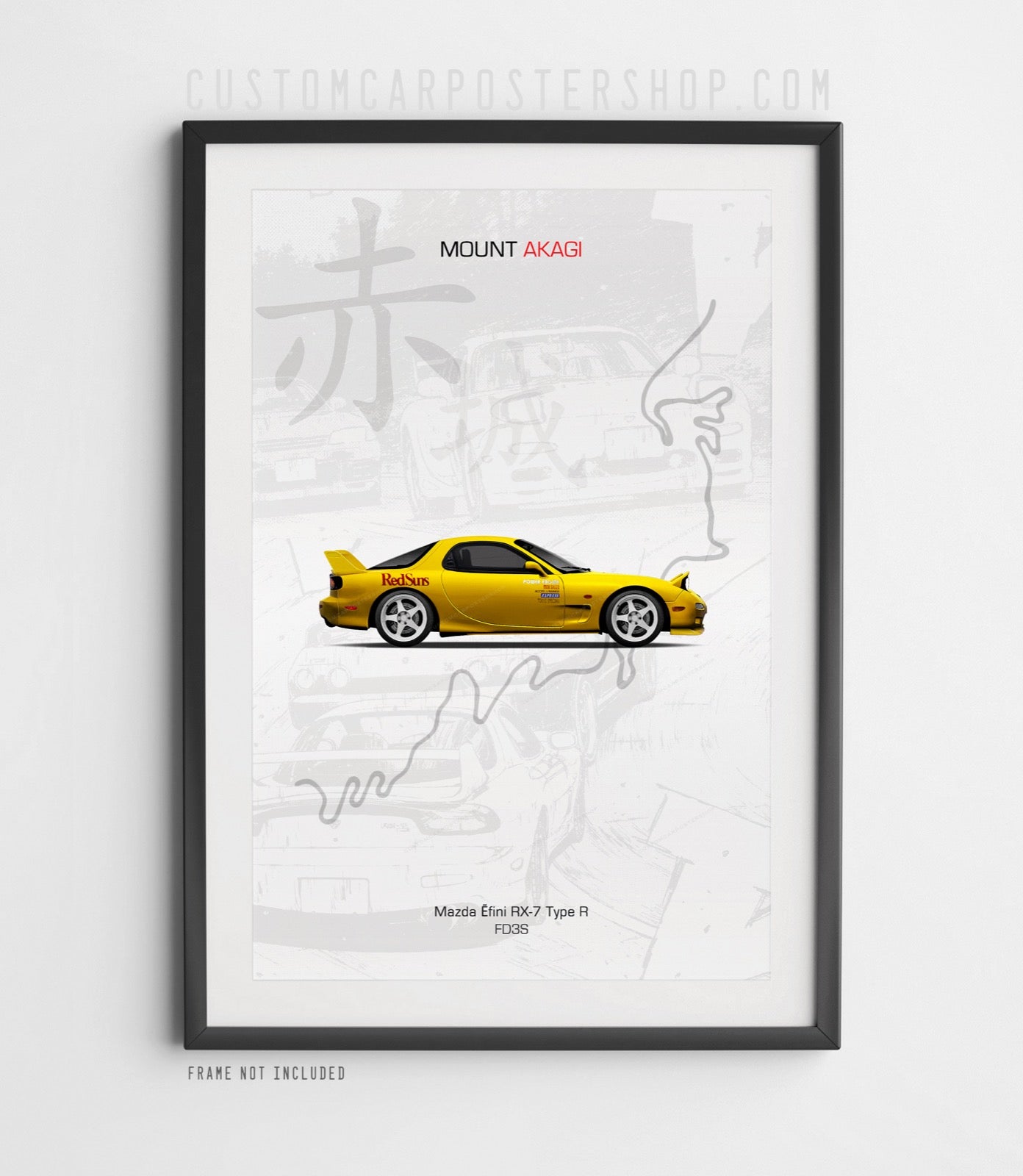 Mazda RX-7 FD - Initial D Poster