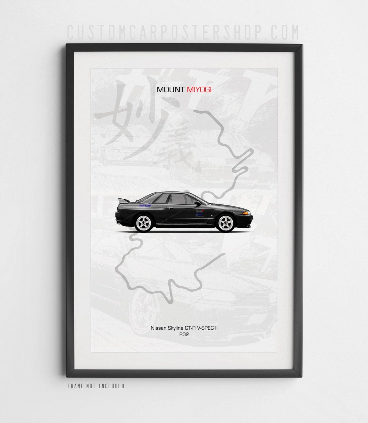 Nissan Skyline GT-R R32 - Initial D Poster