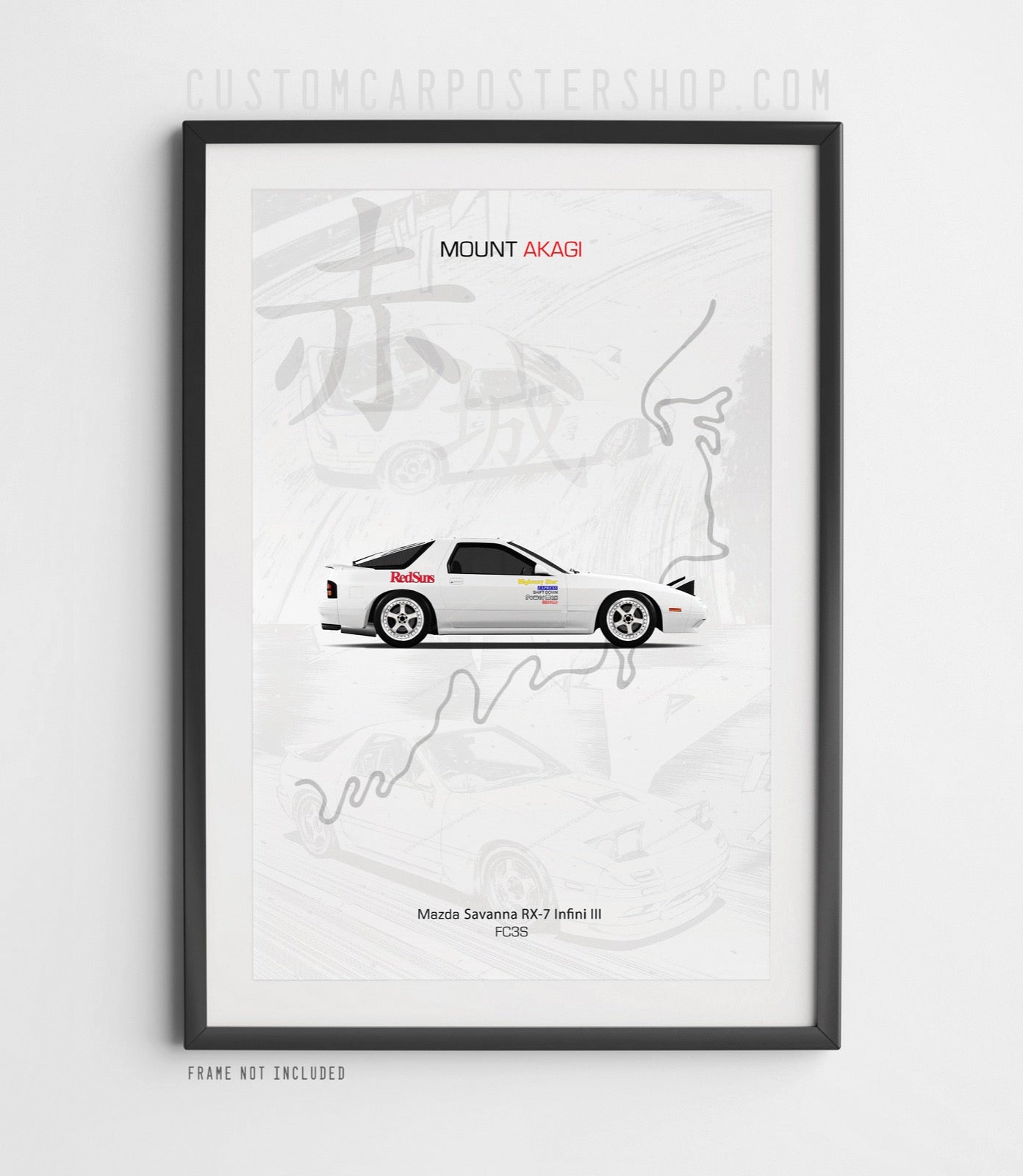 Mazda RX-7 FC - Initial D Poster