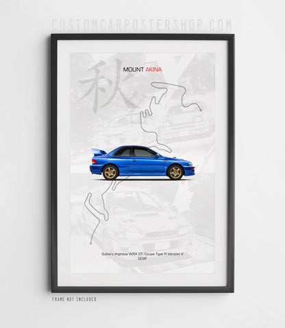 Subaru WRX STi - Initial D Poster