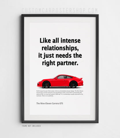 Porsche 911 (991.1) Carrera GTS Print Ad - Right Partner