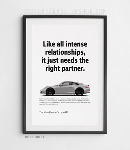 Porsche 911 (991.1) Carrera GTS Print Ad - Right Partner