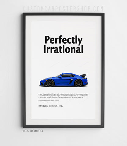 Porsche 718 Cayman GT4 RS Ad - Perfectly Irrational