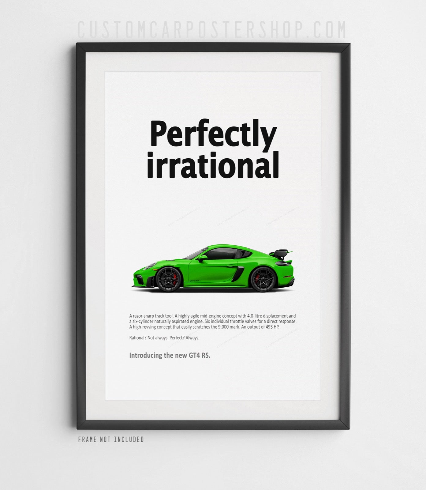 Porsche 718 Cayman GT4 RS Ad - Perfectly Irrational