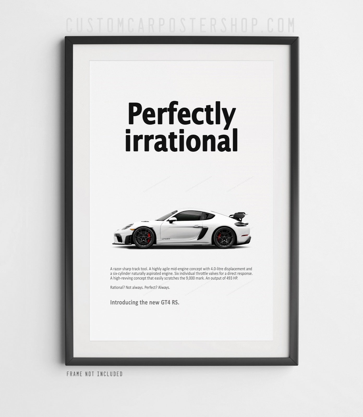 Porsche 718 Cayman GT4 RS Ad - Perfectly Irrational